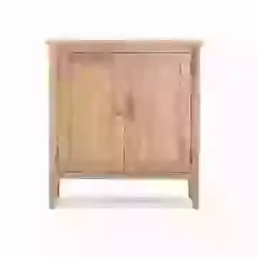 Small Scandinavian Style Oak Storage Cabinet